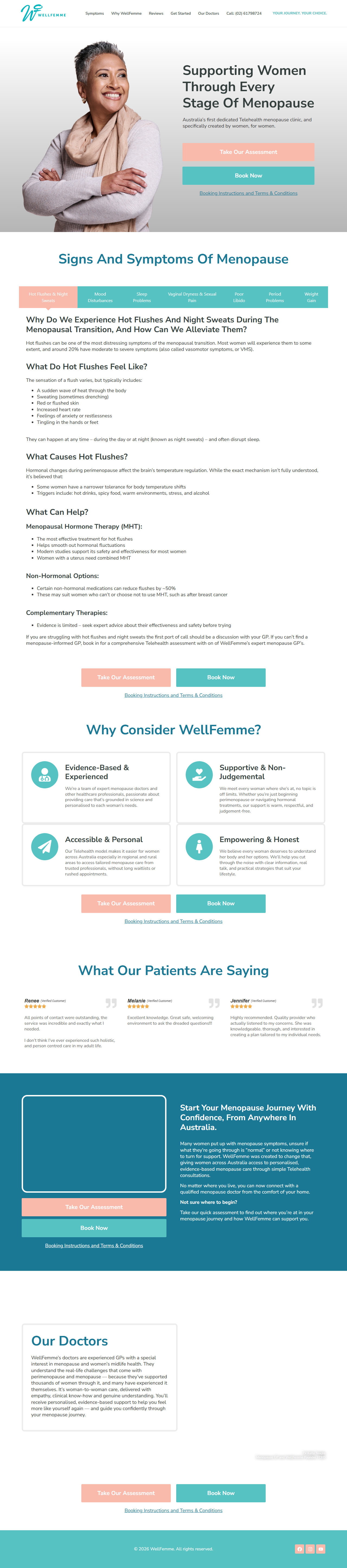 WellFemme treatment page screenshot
